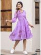 Lavender Kota Checks Kurti