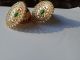 Grey and White Kundan and Pearl Earrings Set