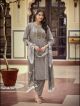 Grey Premium Pure Viscose Rayon Weaving Pattern Suit