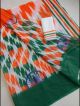 Tri Color Linen Digital Printed Saree