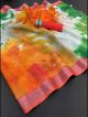 Heavy Linen Tiranga Saree