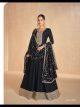 Black Floor Length Elegant Anarkali Suit