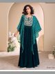 Mustard Chinon Silk Kaftan Style Gown