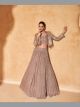 Rose Golden Chinon Silk Lehenga Choli With Jacket