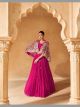 Rani Pink Chinon Silk Lehenga Choli With Jacket